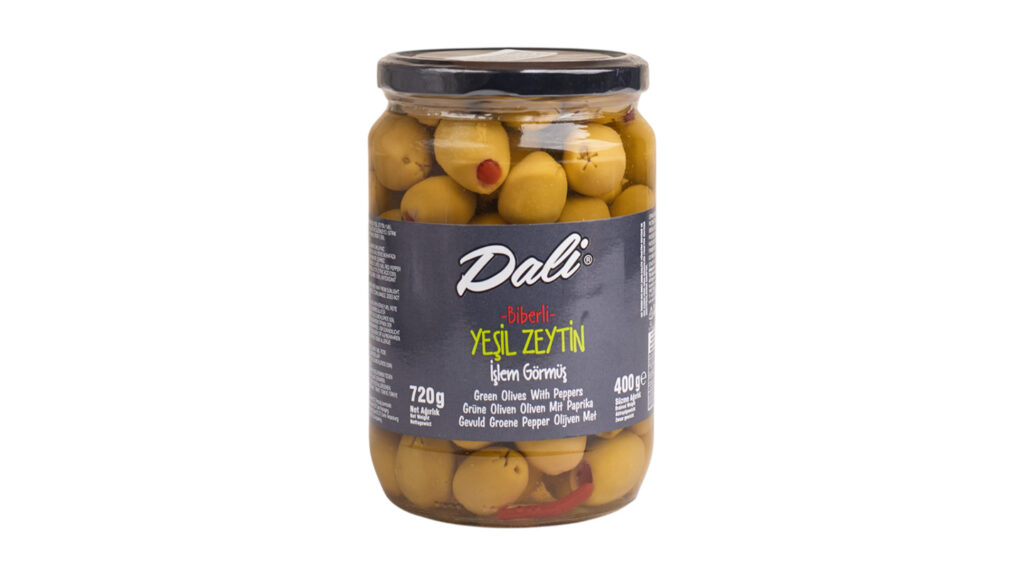 Dali Oliwki Zielone z Papryką 400g