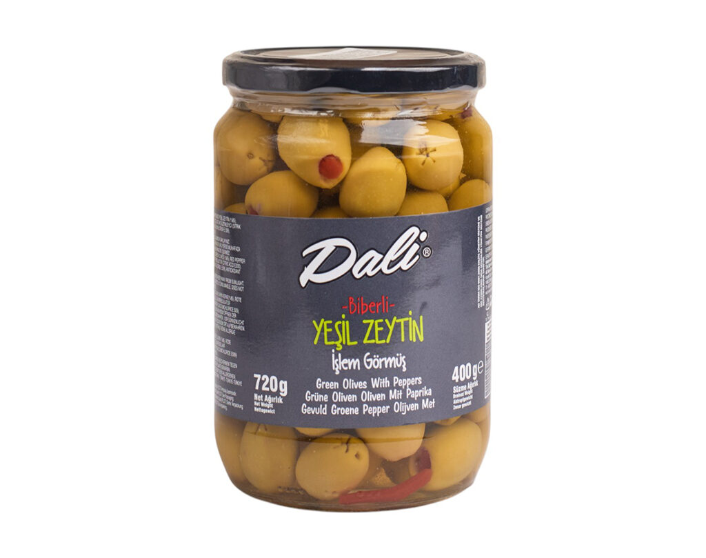 Dali Oliwki Zielone z Papryką 400g