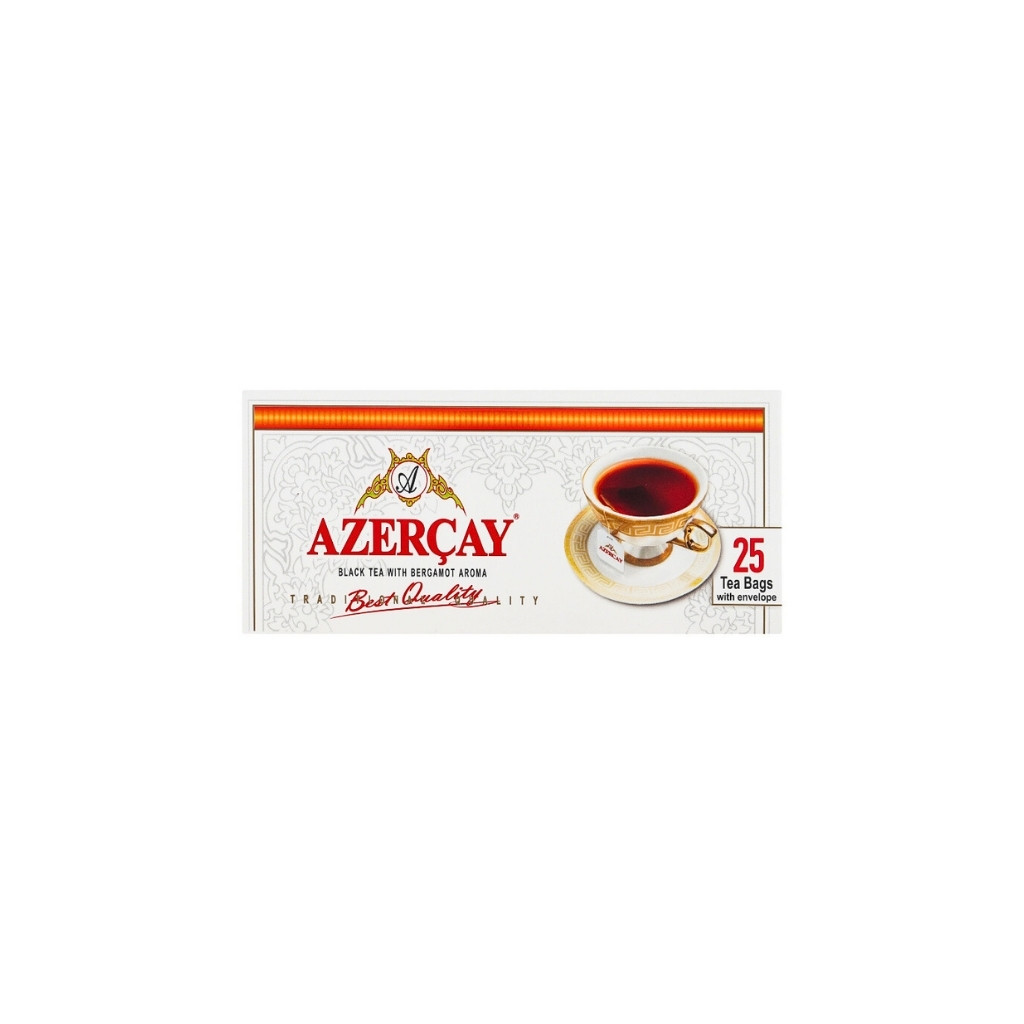 Azercay Herbata czarna z bergamotą, torebki 25×2 g