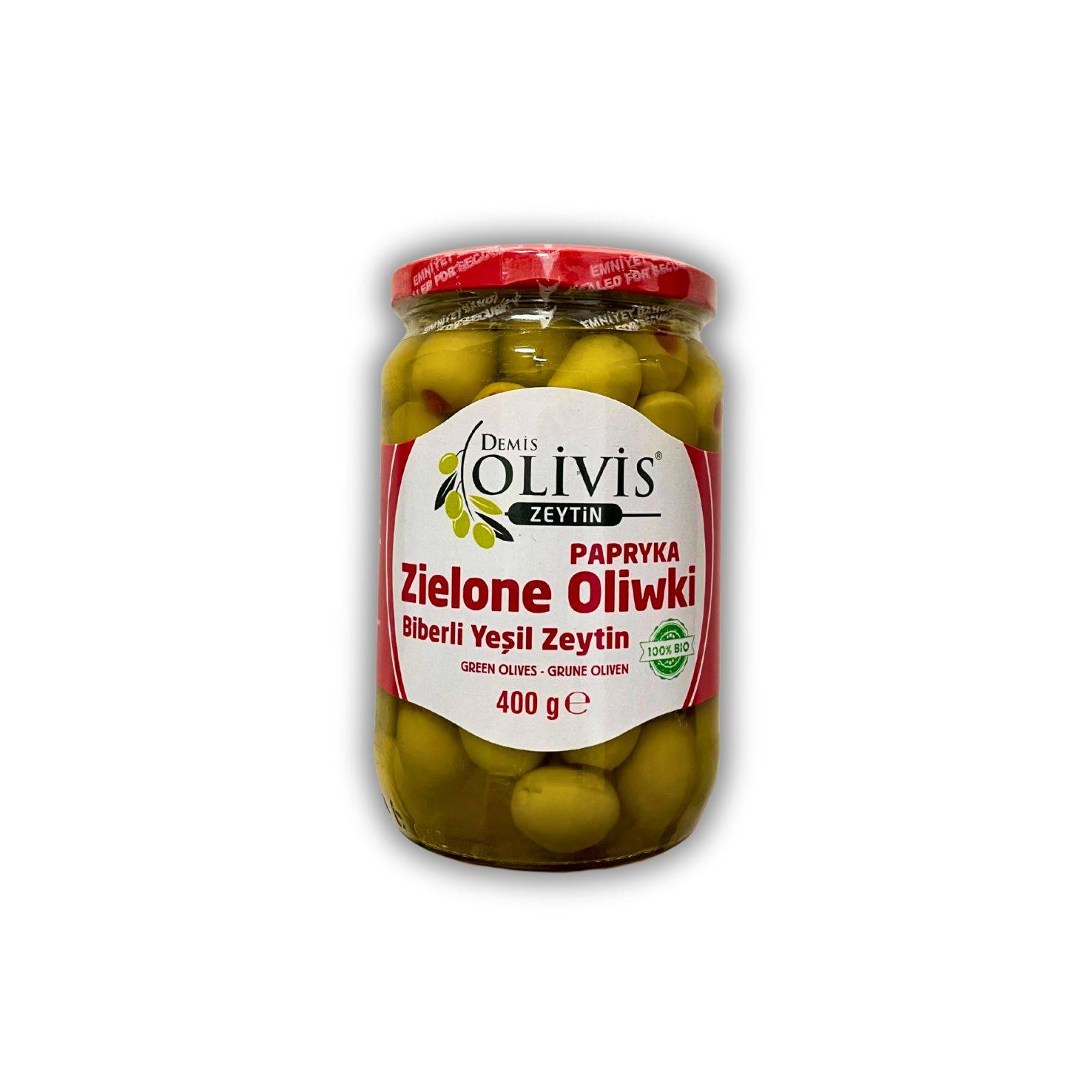 biberli Demis Oliwki z papryką 400 g Demis Oliwki z papryką 400 g